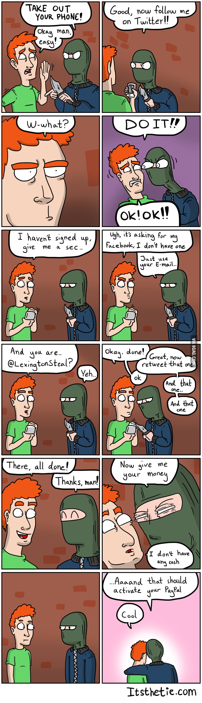 Thieves nowadays.What a shame!SHAME! - 9GAG