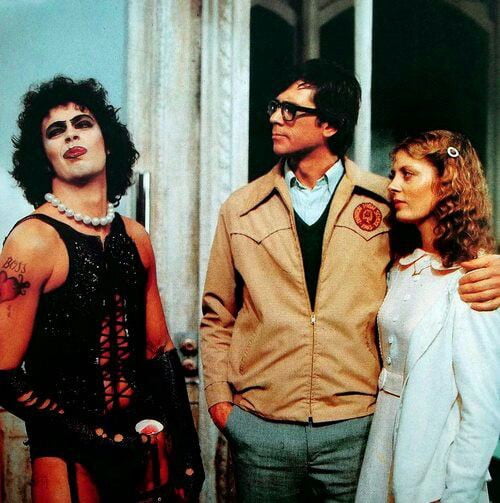 1975 Tim Curry, Barry Bostwick & Susan Sarandon ('the Rocky Horror 