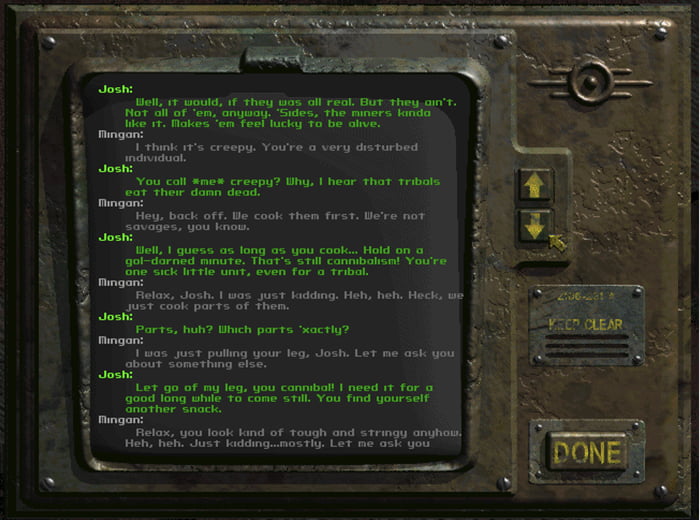 Fallout 2 dialogue - 9GAG