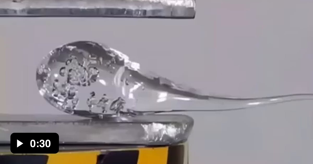 Prince rupert drop(aka, the strongest glass 9GAG