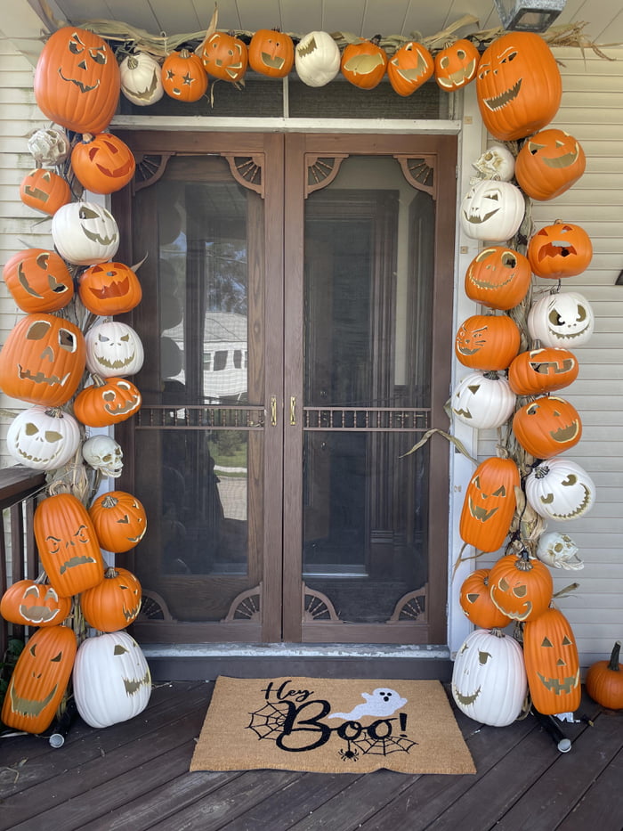 Year two of pumpkin arch! 9GAG