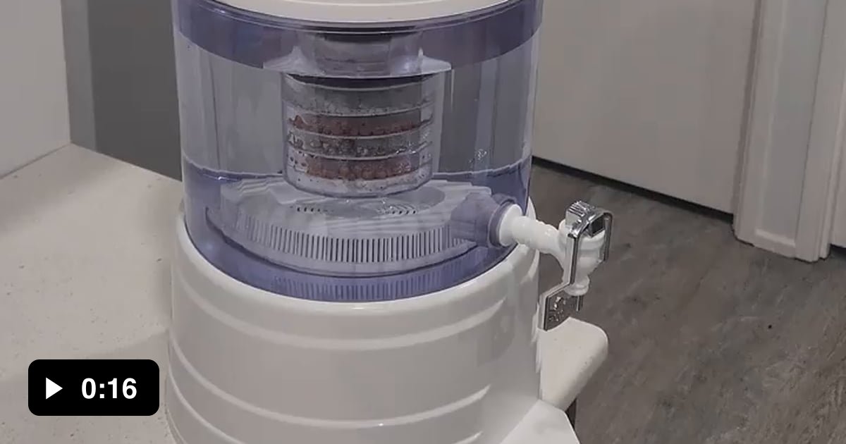 The way this water purifier fits under the cupboard 9GAG