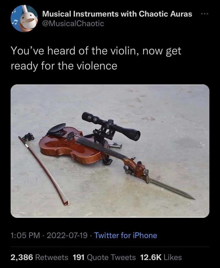 That’s what happens with bad violin play 9GAG