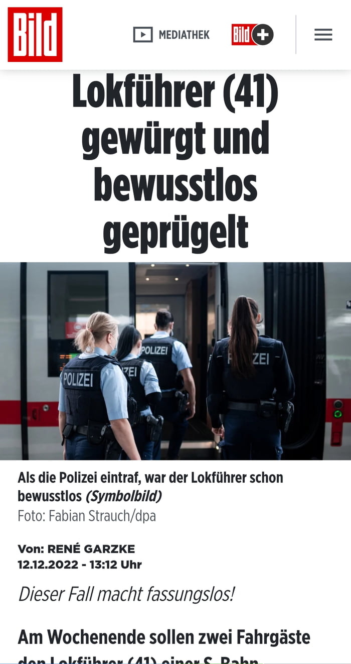 Ersten Informationen Zufolge Soll Es Sich Um Einen Einzelfall Handeln ...