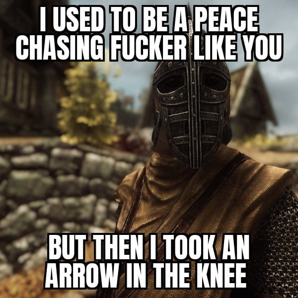 It's easy to condemn war. - 9GAG