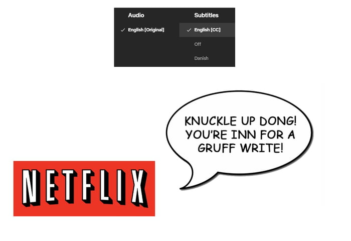 Netflix subtitles be like - 9GAG