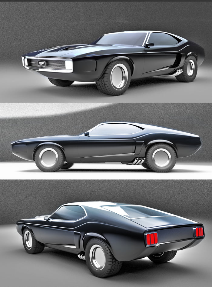 1970 Mustang Milano concept inspired design, still in progress