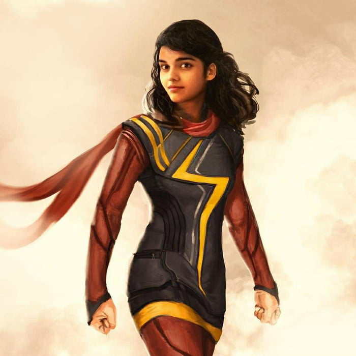 Iman Vellani As Ms Marvel Kamala Khan By Felipe Illa 9gag