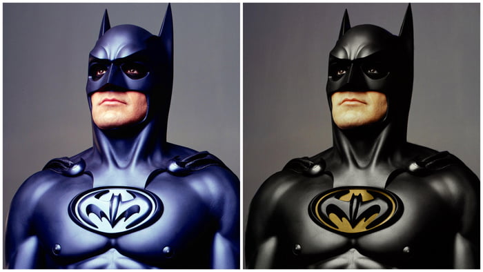 Hot take: with a simple colour adjustment, the George Clooney batsuit ...