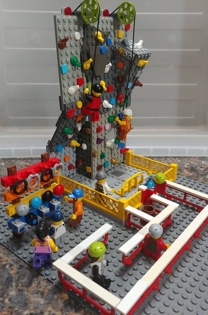 lego rock climbing wall