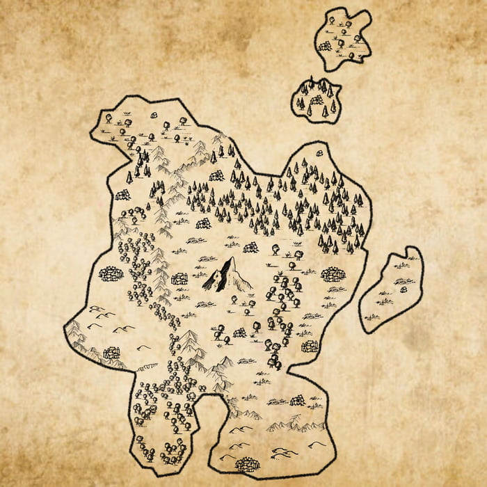 Wanted to try the method of dropping a bunch of dice to make a map and ...