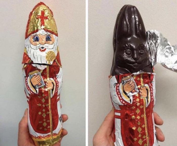 Chocolate Easter Bunny master of disguise, can disguise themself as any