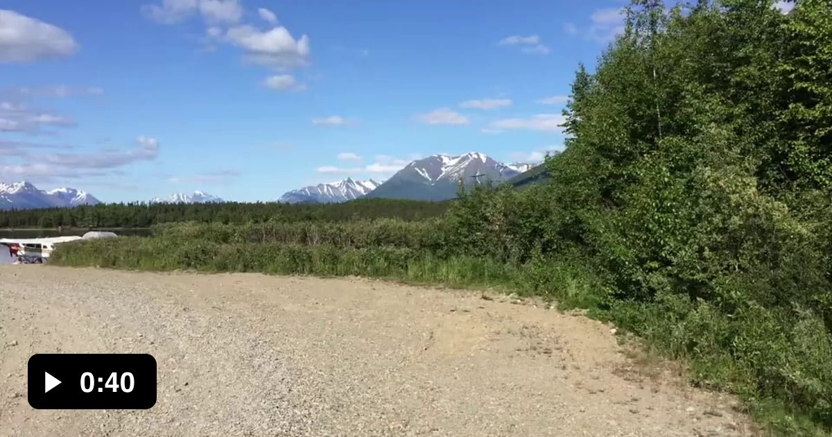 C46 landing in Port Alsworth, Alaska 9GAG