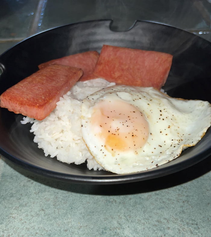 Eggs, spam, and rice 9GAG