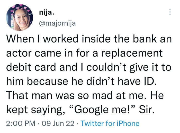 Showing your ID - 9GAG