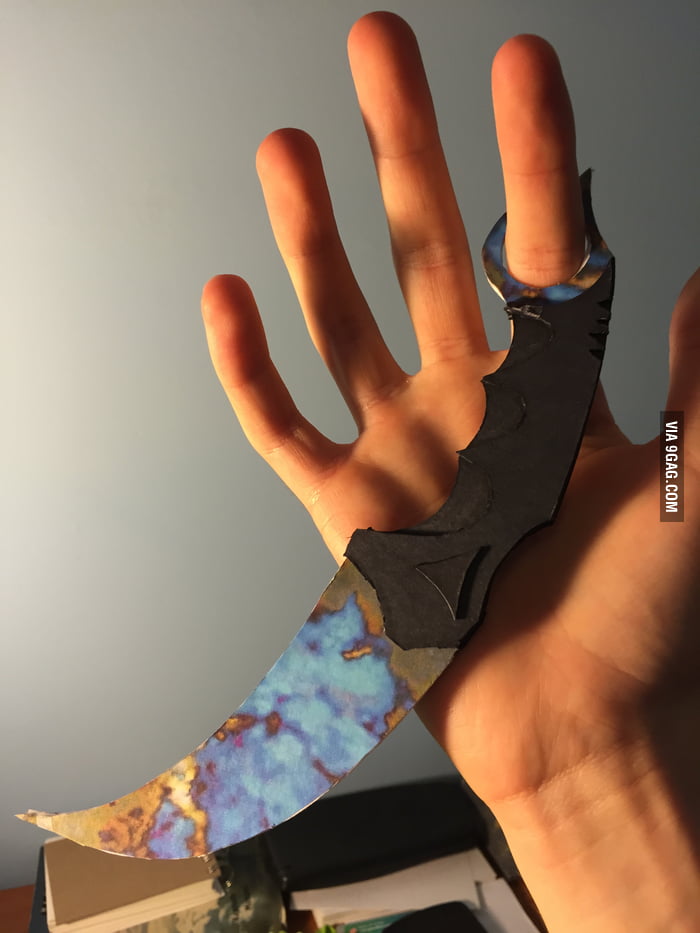 Made my own Karambit Case Hardened 9GAG