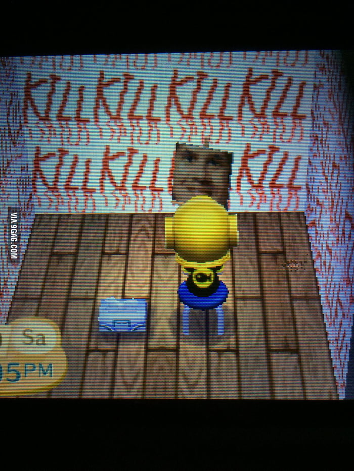 Bought a used copy of Animal Crossing... and this was the basement - 9GAG