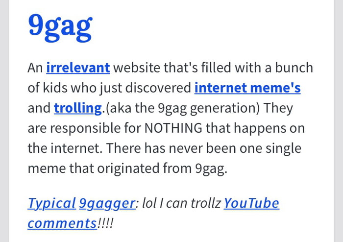 search 9gag on urban dictionary thank me later 9gag