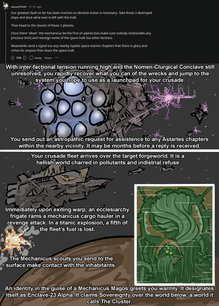 BATTLEFLEET GRIMDANK: 006 Top Comment is next post - 9GAG