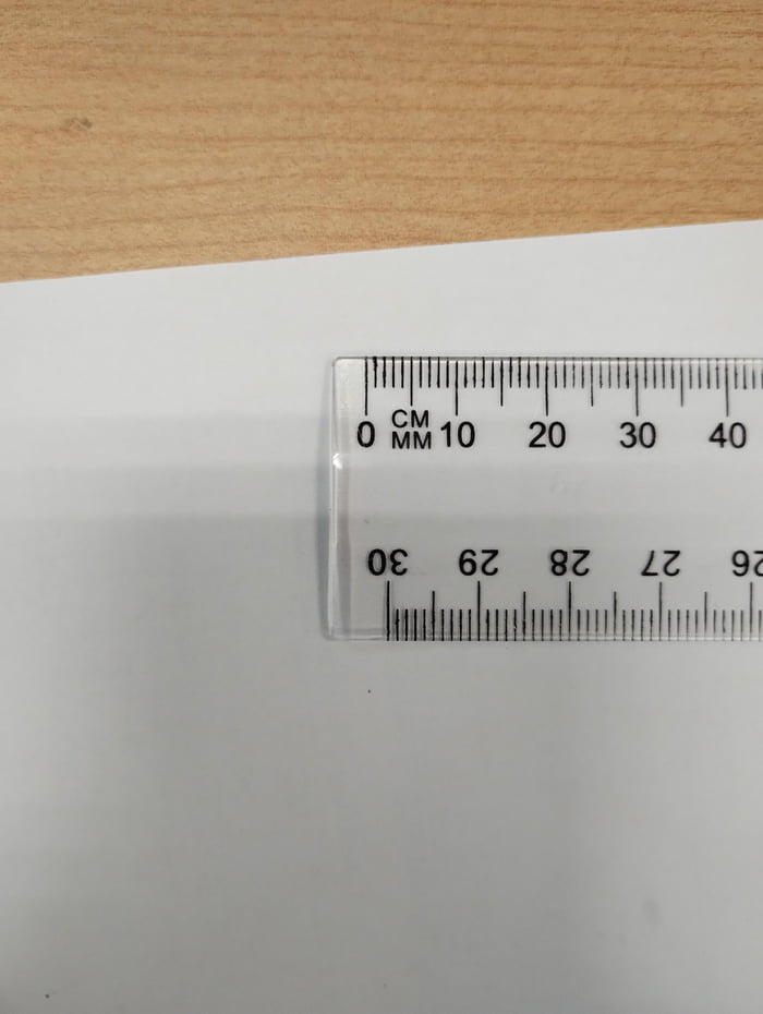 Rulers like this where 0 isn't flush with the end, so you can't butt it ...