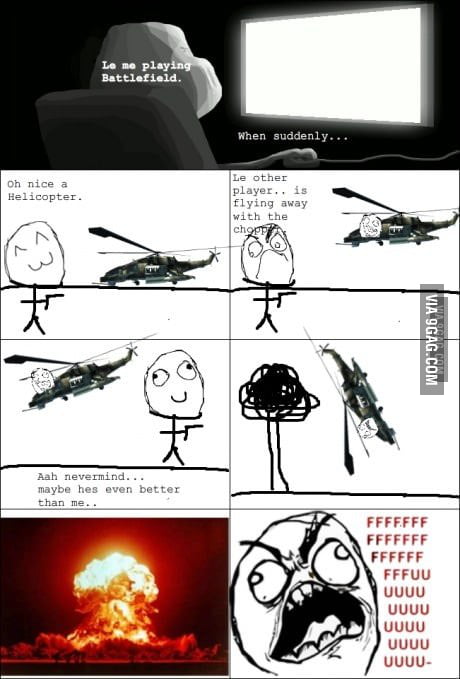 Battlefield Chopper Rage - 9GAG