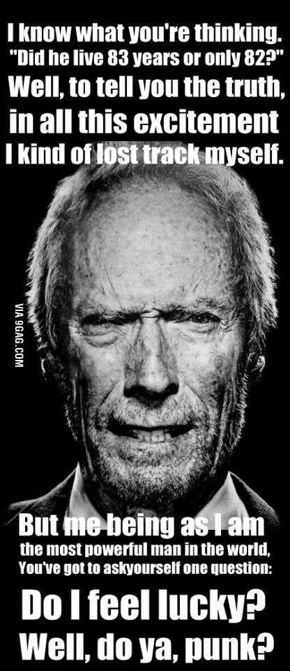 Clint Eastwood Birthday Memes