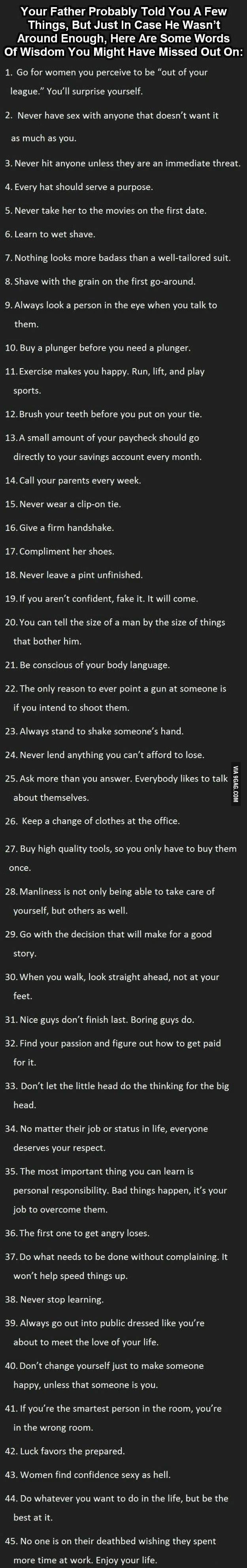 Rules For Men 9gag