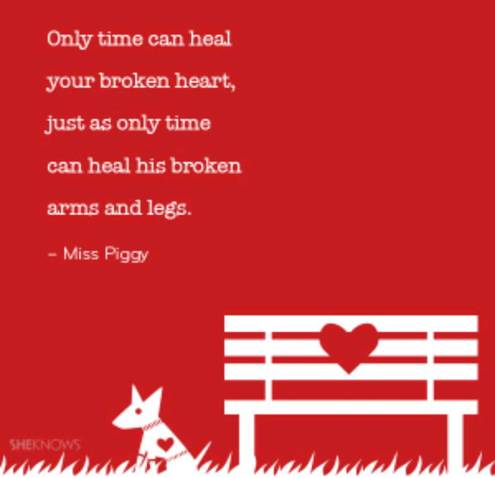 Love can Heal. Hearts can Heal. Just only time. Break my heart if you can