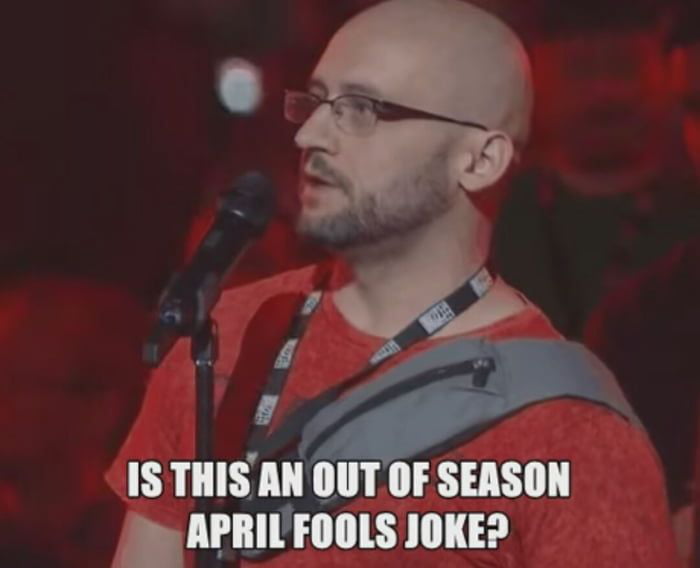 When i see someone did an out of season april fools joke. 9GAG