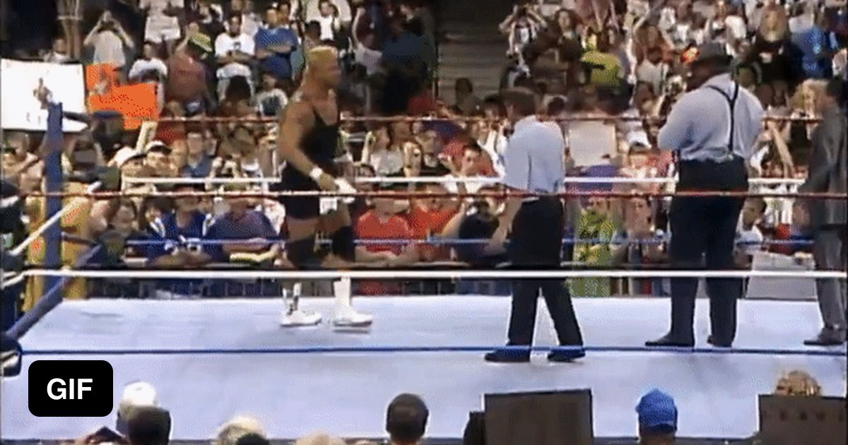 Mr. Perfect, 1993, throws his towel behind his back to land perfectly