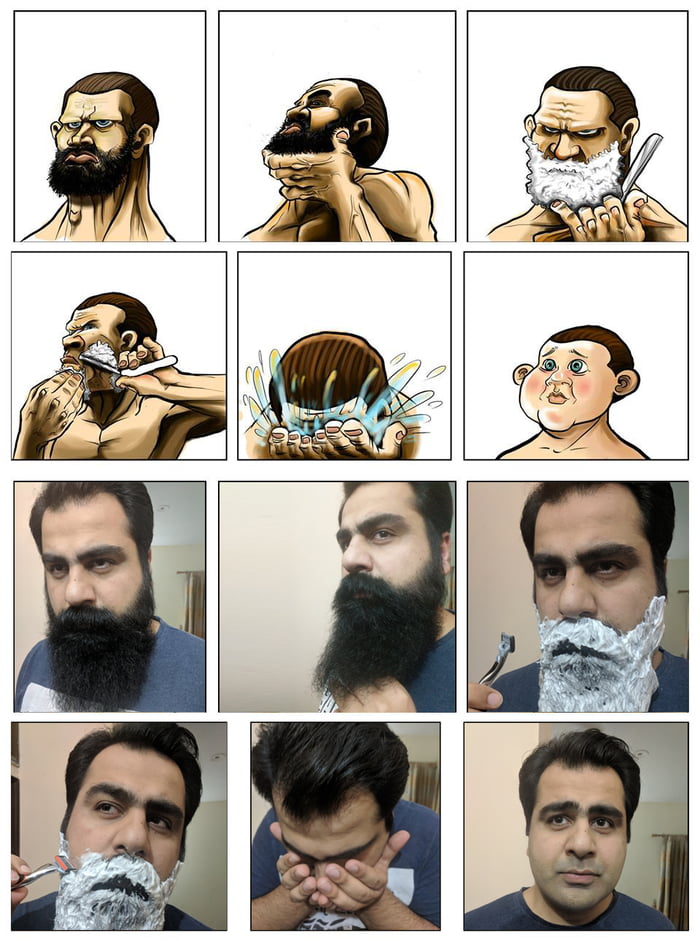 Shaving Beard Meme - Funny.