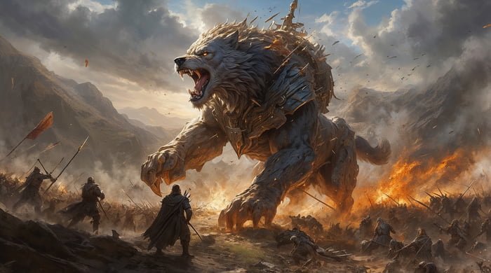 What about a giant wolf is he a good boy ? - 9GAG
