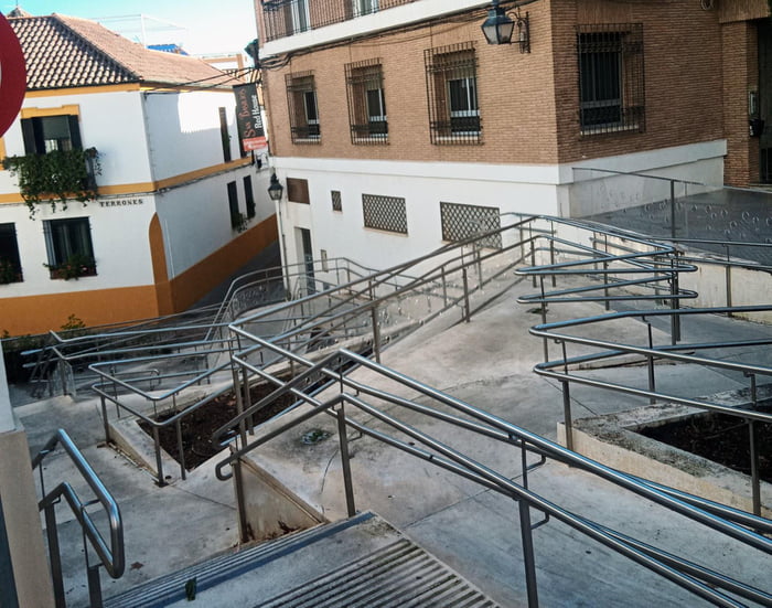 Wheelchair ramp or M.C. Escher? - 9GAG