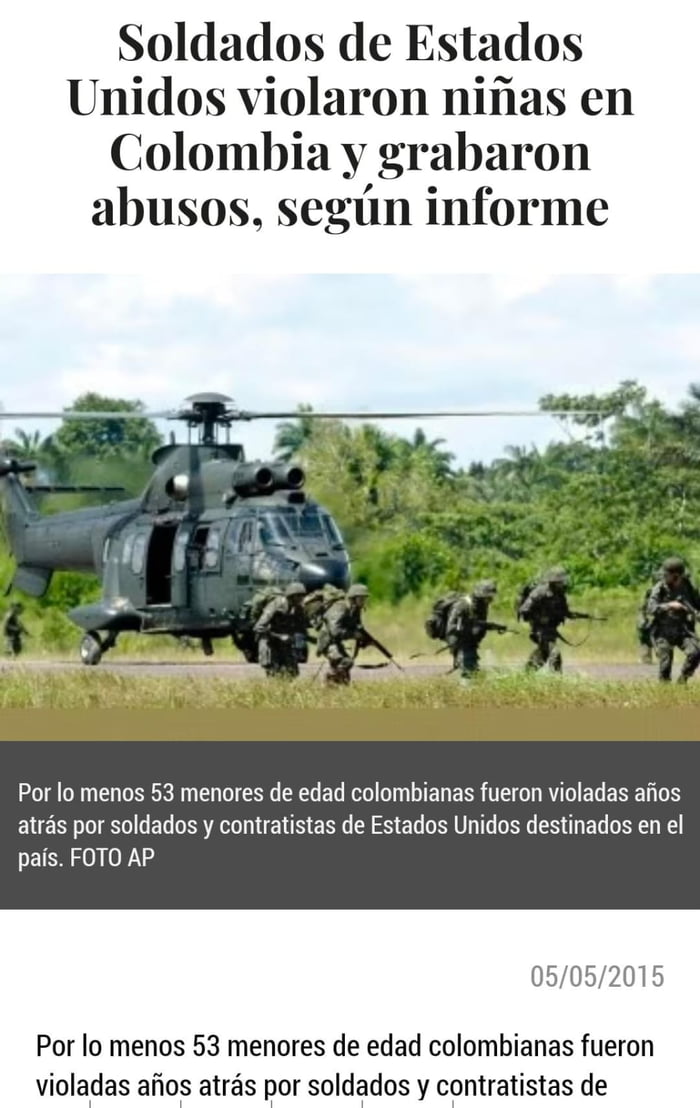 Colombia Con Bases Militares De Usa En Su Territorio Sigue Siendo