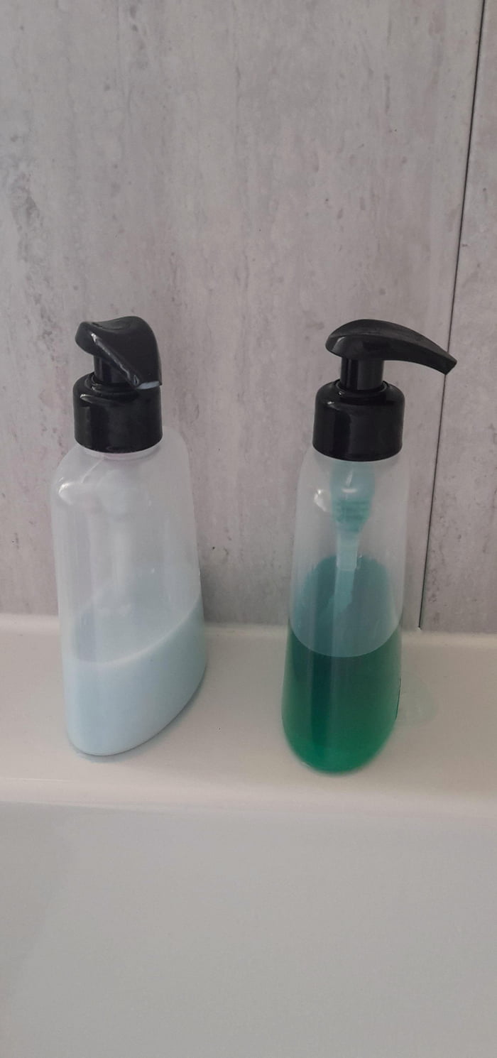 Use Your Old Hand Soap Pump For Your Shower Gel And Shampoo Say 