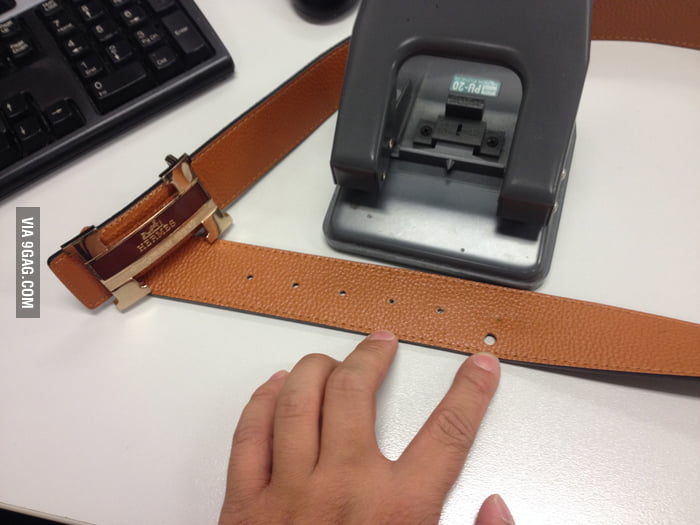 Thought it was a clever idea to use a hole puncher to make an extra