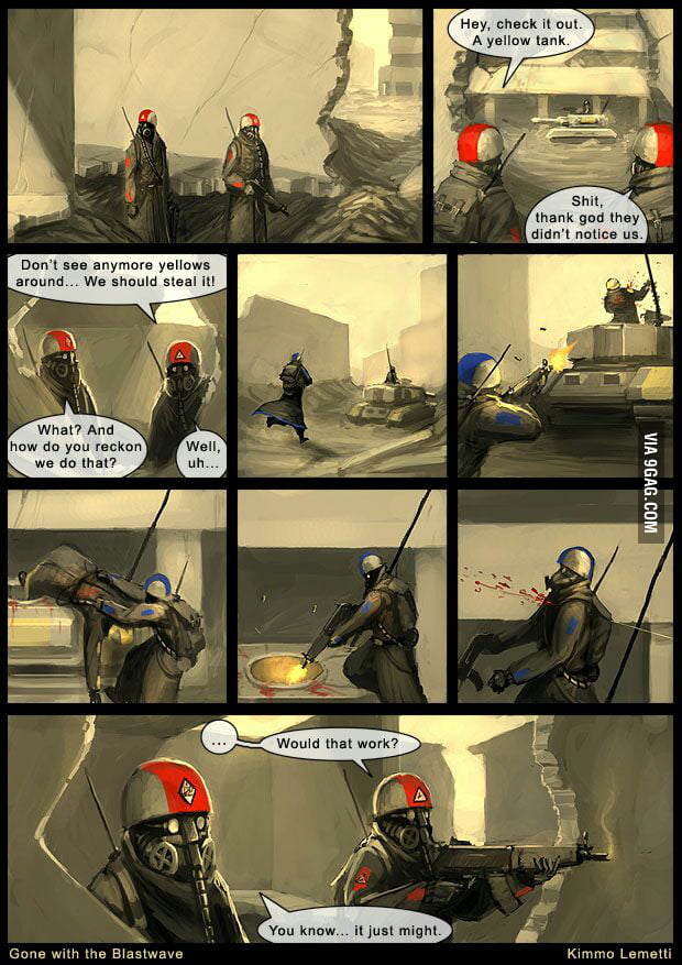 Gone with the blastwave, I just love these comics - 9GAG