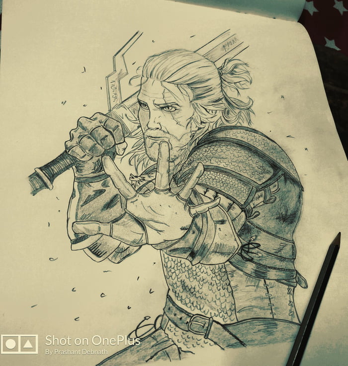 Geralt of Rivia Drawing by Garik Asatryan | Saatchi Art