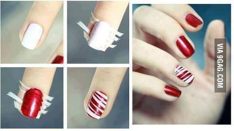 Simple nail art - 9GAG