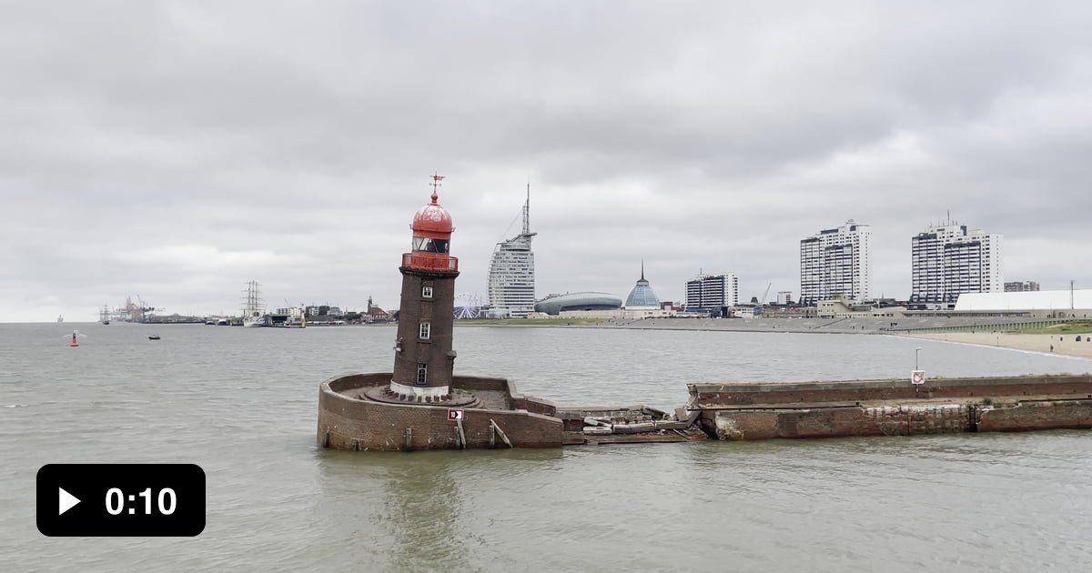 Lighthouse Collapse Lighthouse collapse in Bremerhaven, Germany. Pisa 2.0 I guess…? - 9GAG