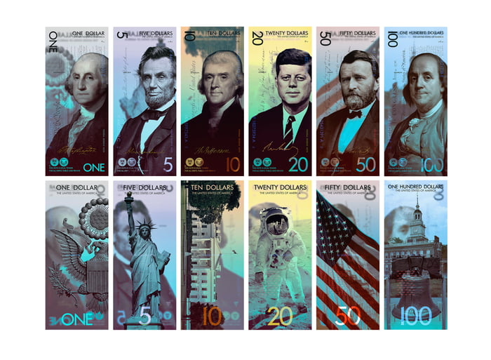 Concepts for polymer US dollars. 9GAG