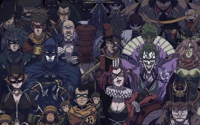 The character designs in Batman Ninja are so awesome (except Robin's  hairstyle), too bad the movie's story went batsh*t insane - 9GAG