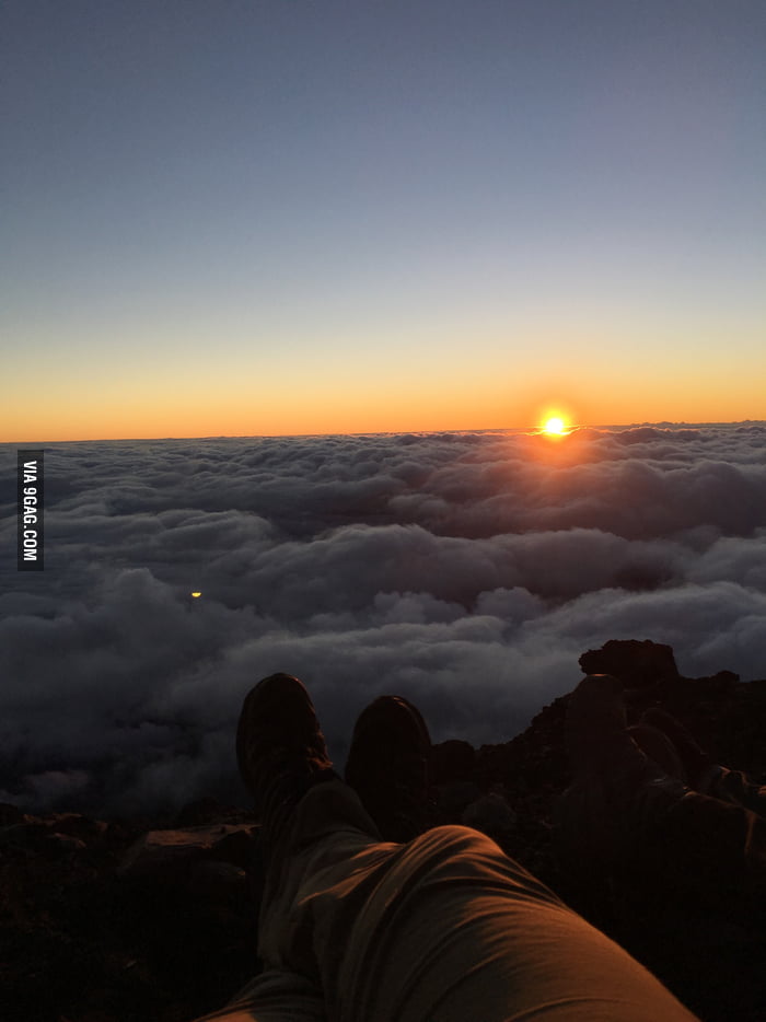 View from the top of Mt. Fuji. - 9GAG