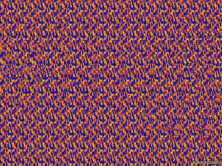 This is a Stereogram, if you look at it a certain way you'll see what ...