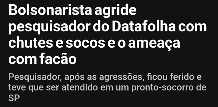 Galera mão na consciência Vamos acabar isso no primeiro turno