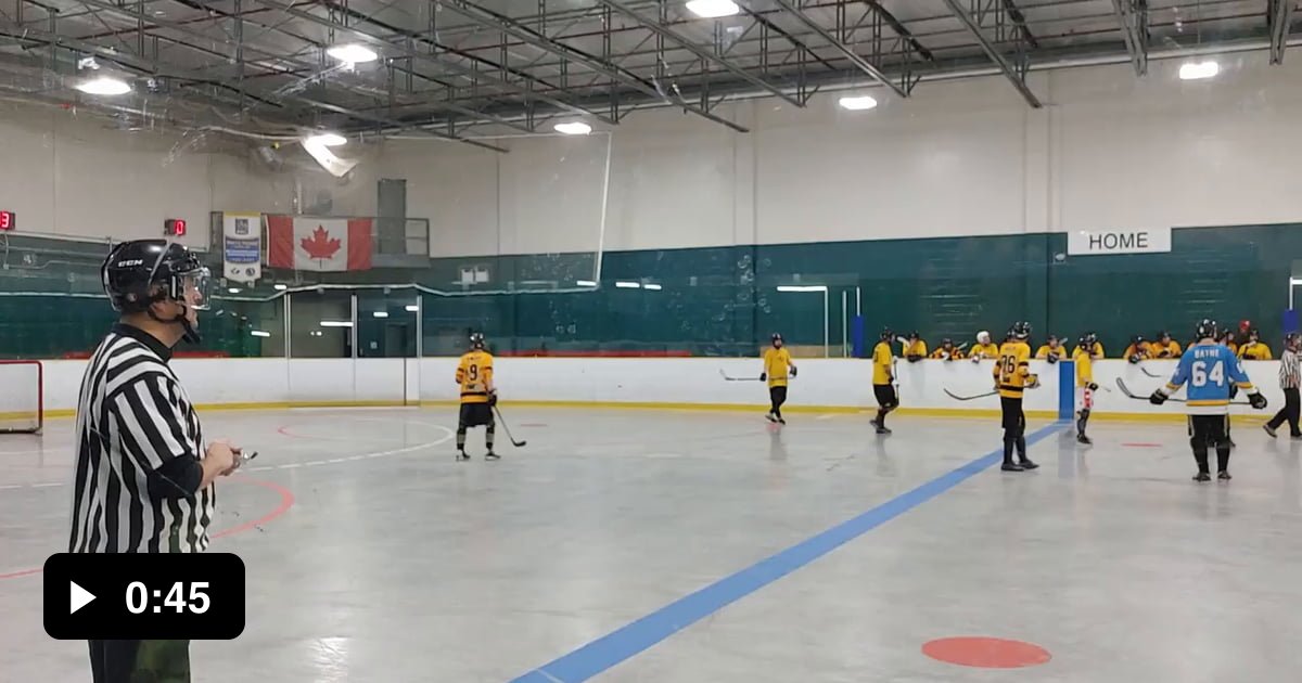 Ball hockey player sucker punches ref 9GAG