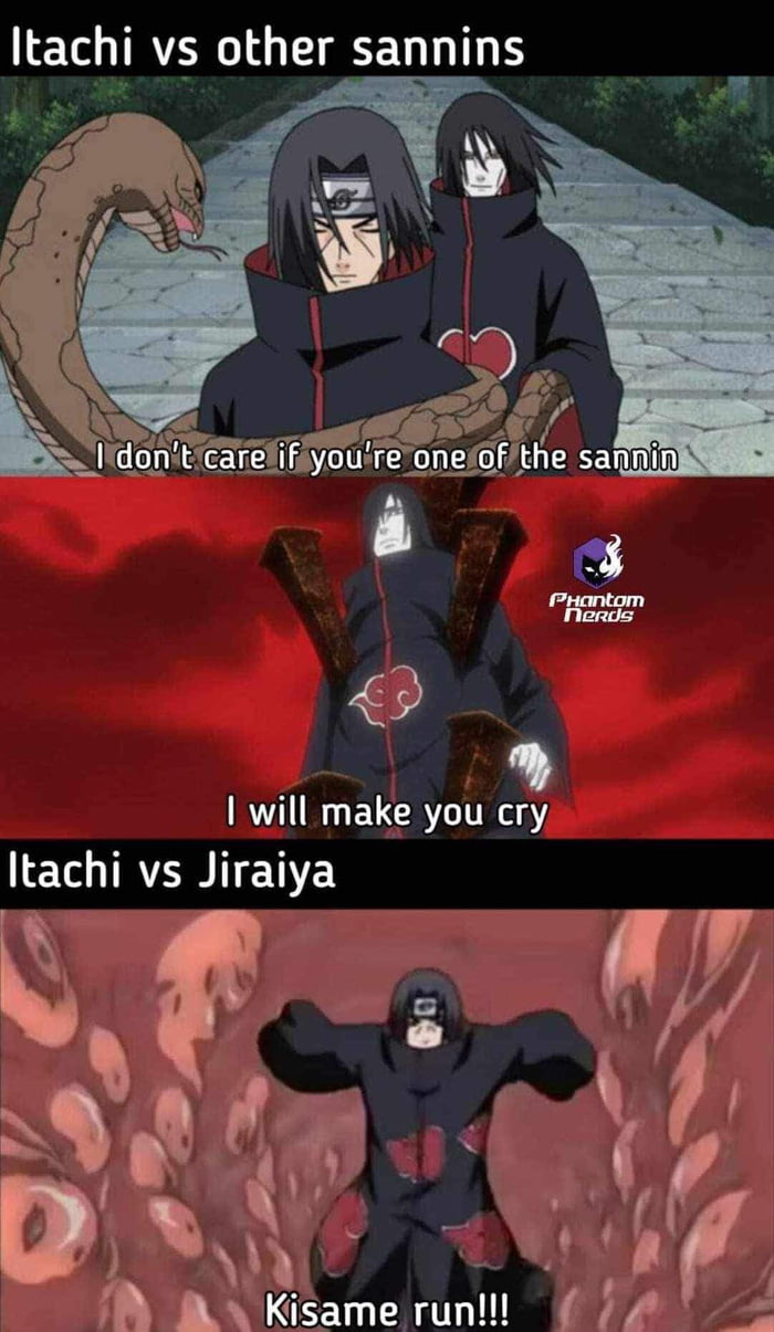 The power of anime memes - #meme #anime #naruto #jiraya #itachi #kisame