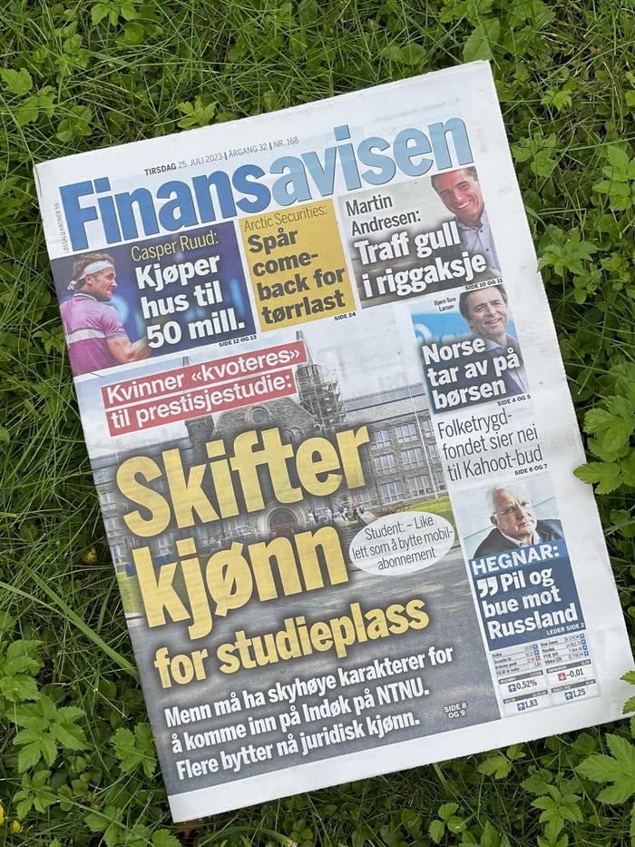 In Norway, you can be legally registered as the opposite sex without