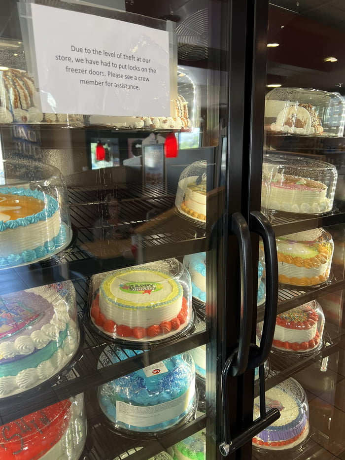 Dairy Queen put bike locks on freezers because people are stealing