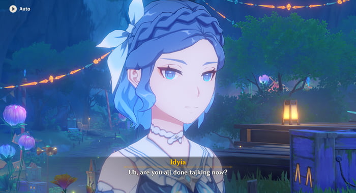 Idyia is a storyskipper who does events at the last minute and tries